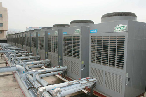 美的空气能热水器工程
